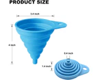 Silicone Collapsible Funnel,Kitchen Gadgets Foldable Funnel
