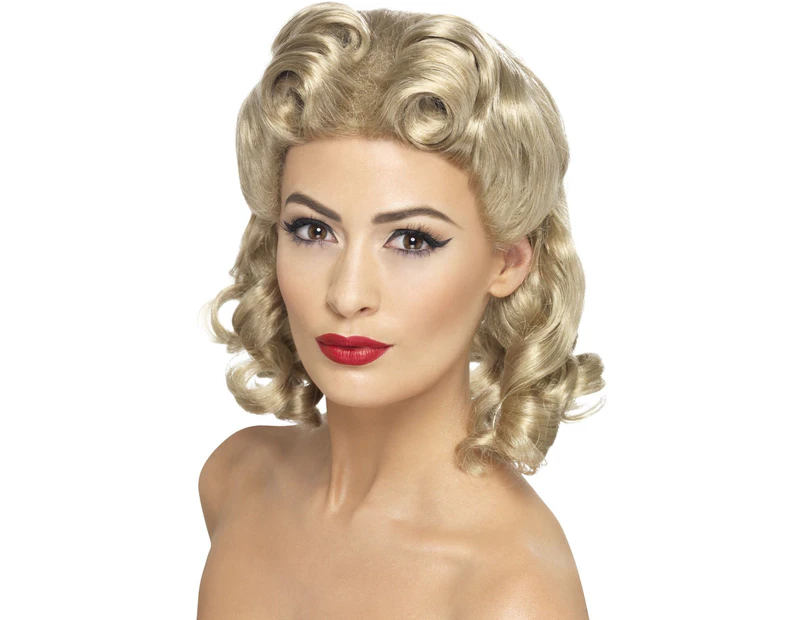 Blonde 40's Sweetheart Wig Costume Accessory Size: One Size Fits Most