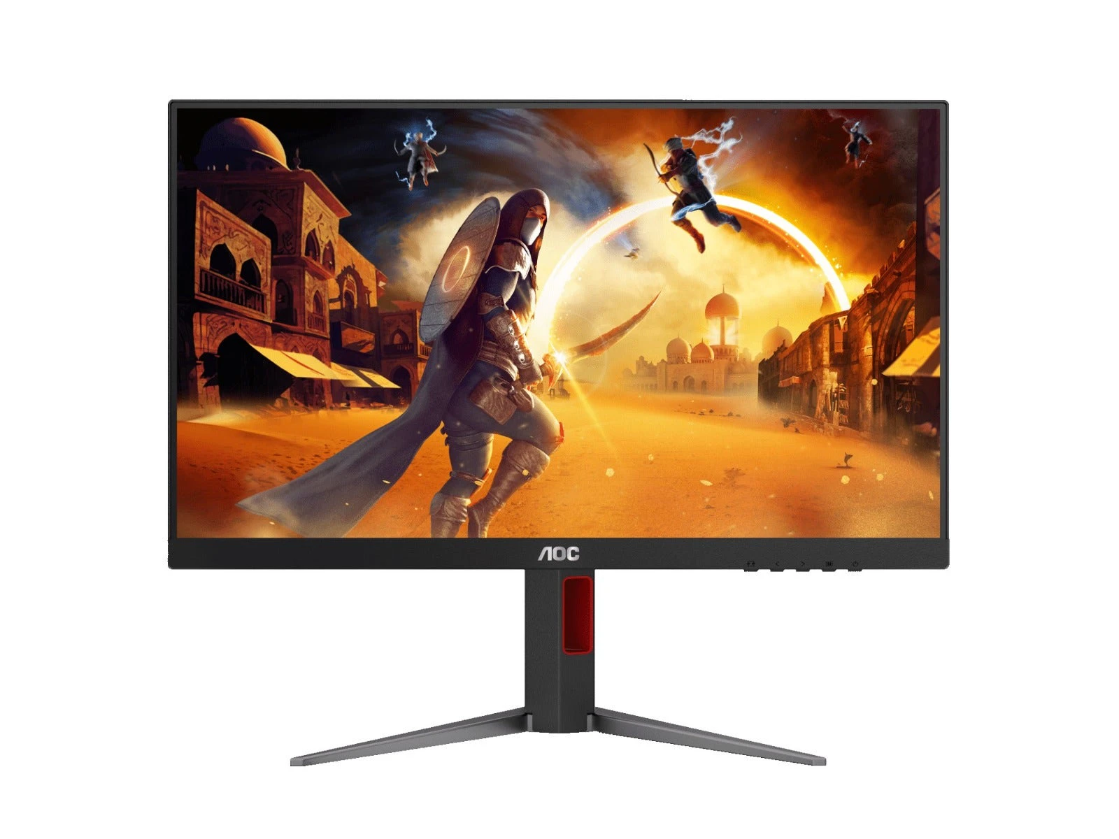 AOC 27G4 27" FHD 180Hz Fast IPS Gaming Monitor 1920x1080 - 1ms - DisplayPort - HDMI - Height / Pivot / Swivel / Tilt Adjustable - 100x100 VESA [27G4]