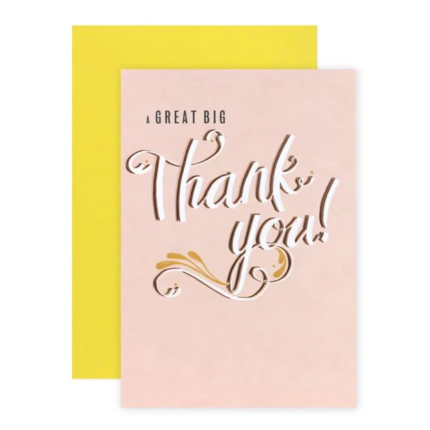 Connections from Hallmark Thank You Card - Great Big Thank You