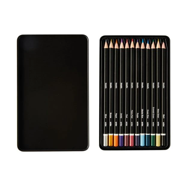 Metallic Pencils, 12 Pack - Anko