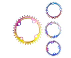 32T/34T/36T/38T 104BCD Bike Round Vacuum Plating Wide Tooth Chainring Chainwheel-32