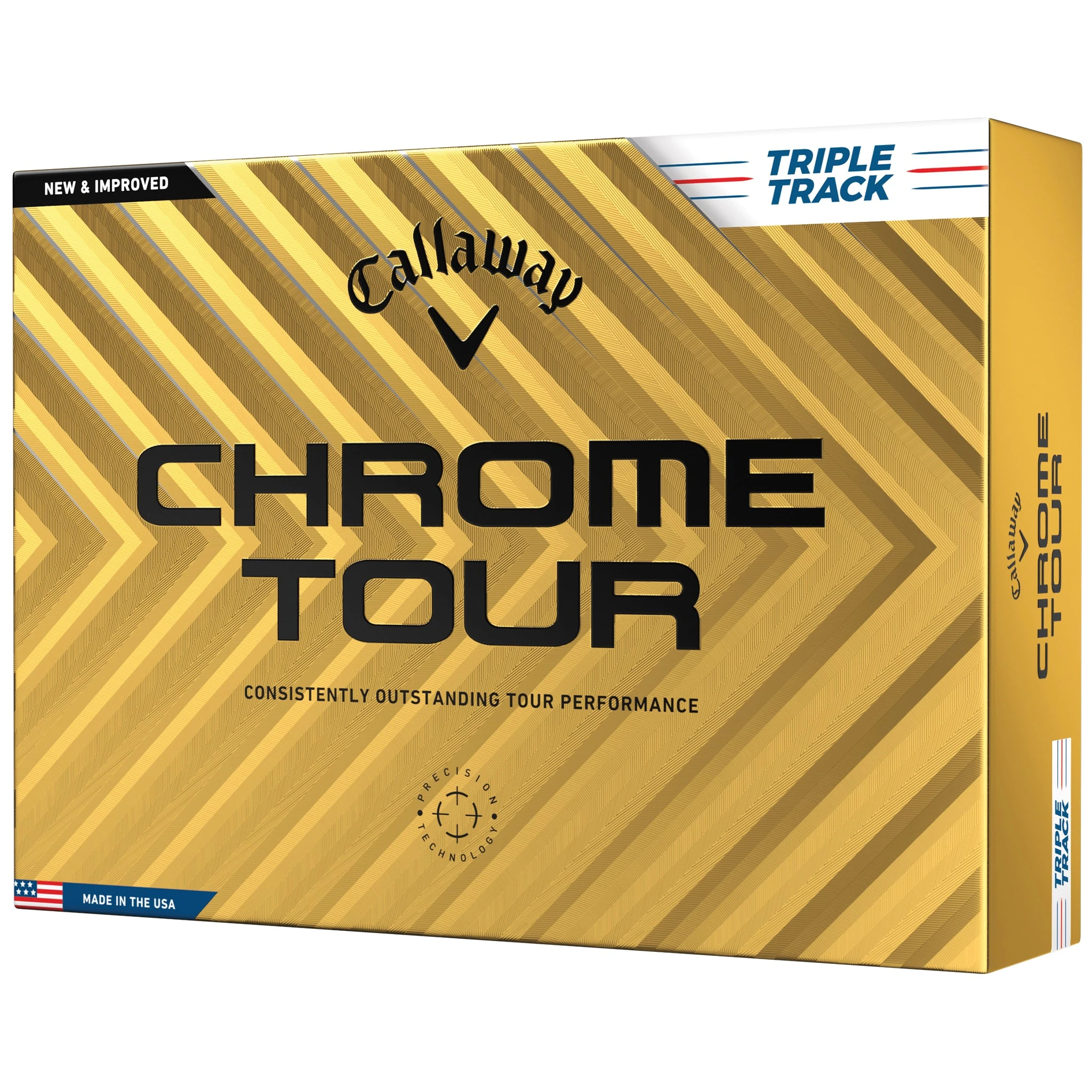 Callaway 2024 Chrome Tour Triple Track Golf Balls - White