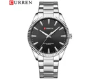 CURREN   Men's Watches Top Brand Quartz Stainless Steel Wristwatches Simple Style Luminous Hands Clock Male