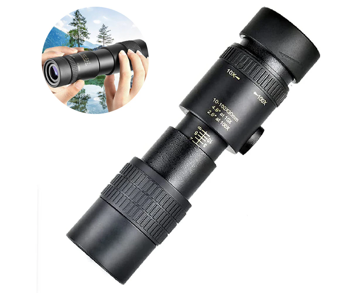 Zoom Monocular With Bak4 Prism Dual Focus High Power Compact Waterproof Telescope Fit Adults