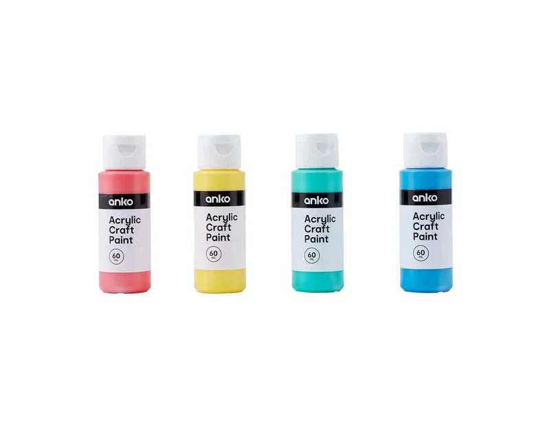 Acrylic Craft Paints, 4 Pack - Anko