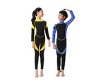 Long Sleeves Kids Wetsuit Diving Suit Swimming Snorkeling Surfing Warm Swimwear Red 2