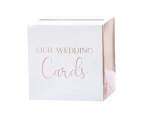 Wedding Wishing Well Card Box Rose Gold For Money Gift Holder