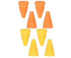 Fruit Fly Traps, Suitable for Kitchen, 8 Reusable Outdoor Fly Traps, Indoor Fruit Fly Traps - 4Orange 4Yellow