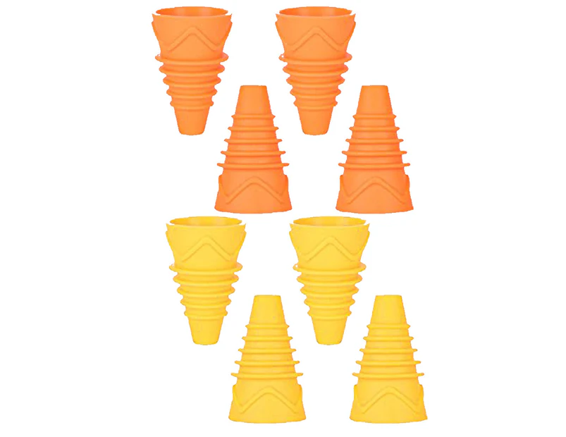 Fruit Fly Traps, Suitable for Kitchen, 8 Reusable Outdoor Fly Traps, Indoor Fruit Fly Traps - 4Orange 4Yellow