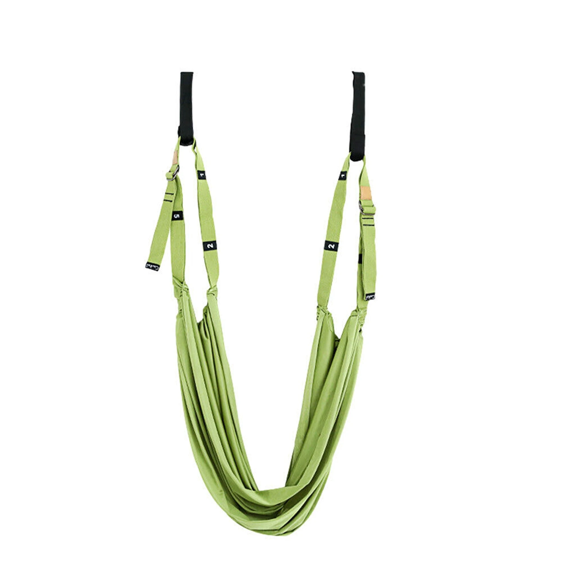 Aerial Yoga Hammock Swing Handstand Anti Gravity Strap Fitness Stretching Band - Green