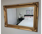 French antique wall mirror - gold