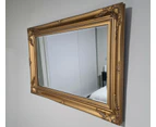 French antique wall mirror - gold