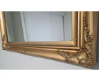 French antique wall mirror - gold