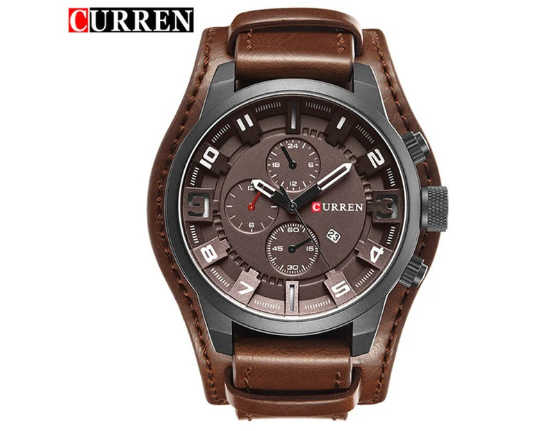 Curren 8225 Army Military Quartz Mens Watches Top Brand Luxury Leather Men Watch Casual Sport Male Clock Watch Relogio Masculino