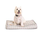 Mog & Bone Classic Cushion Dog Bed Latte Mosaic Print Small