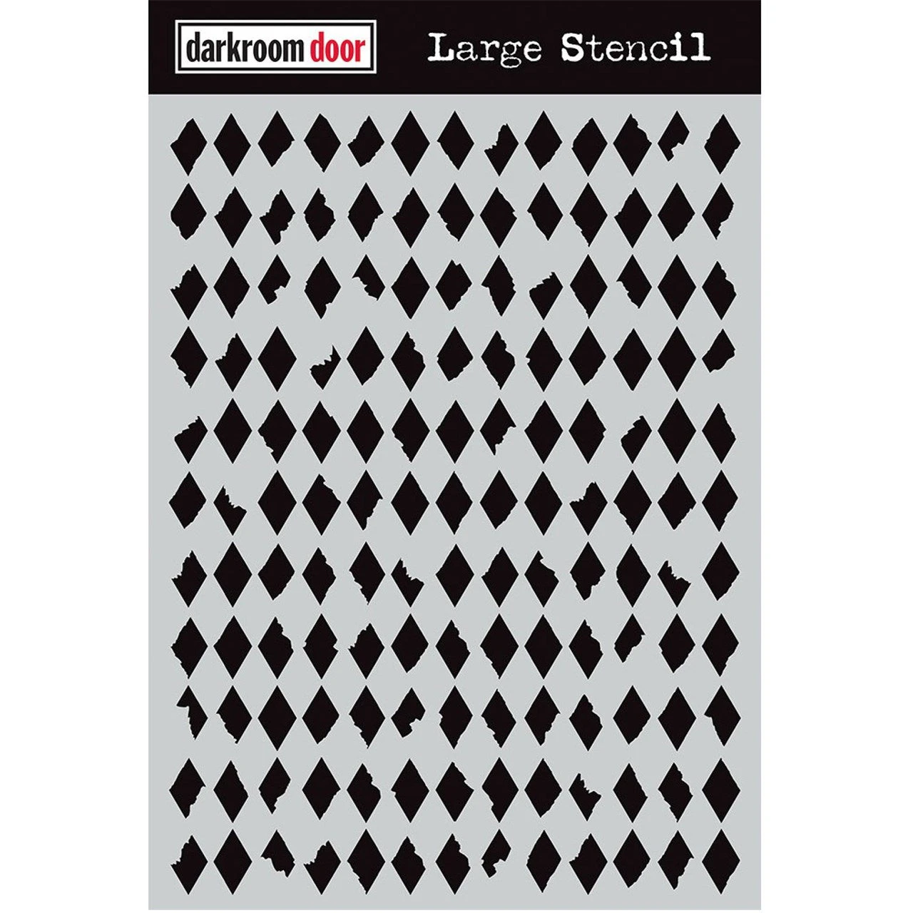 Darkroom Door Large Stencil Diamonds - Scrapbooking & Cardmaking