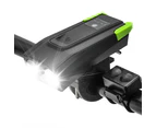 LED Bike Light Rechargeable Mountain Bicycle Front Lamp With Horn USB Set