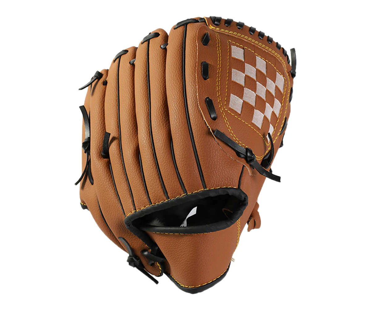 Outdoor Sports Youth Adult Left Hand Training Practice Softball Baseball Gloves Brown