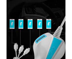 USB 3.0 Port Car Charger Quick Charge Adpater For iPhone Samsung - 12V - Blue