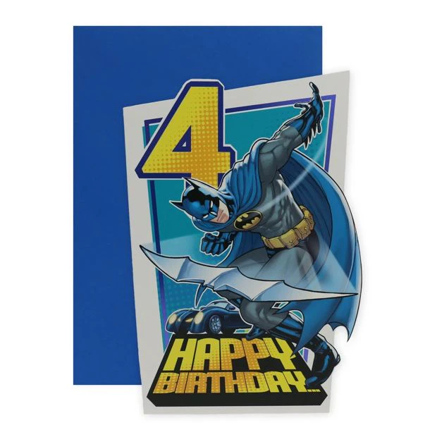 Connections from Hallmark DC Comics Batman 4th Birthday Card - One of the Good Guys