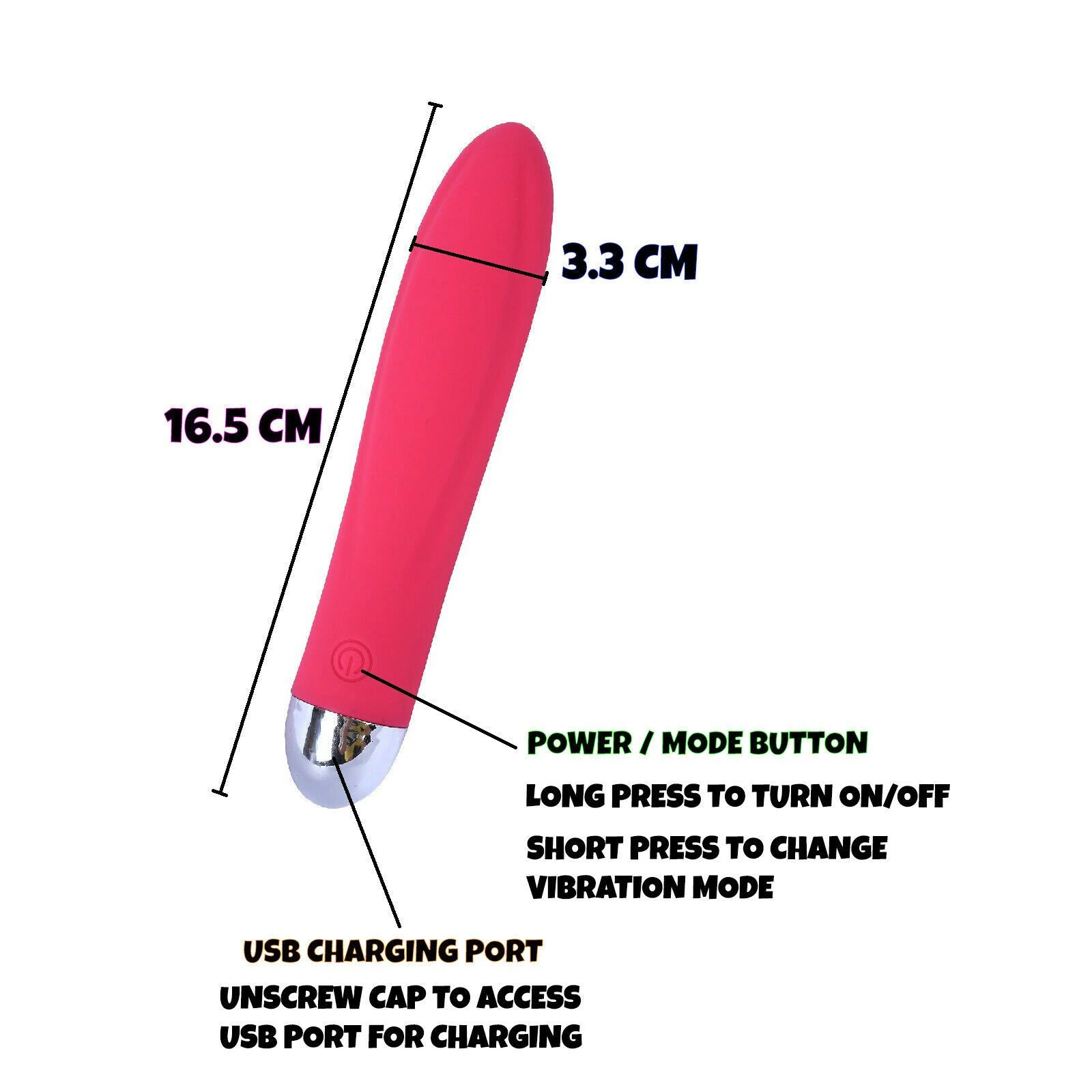 Vibrator Dildo Wand Female Vaginal Clit Anal Bullet G Spot Massager Adult Sex Toy