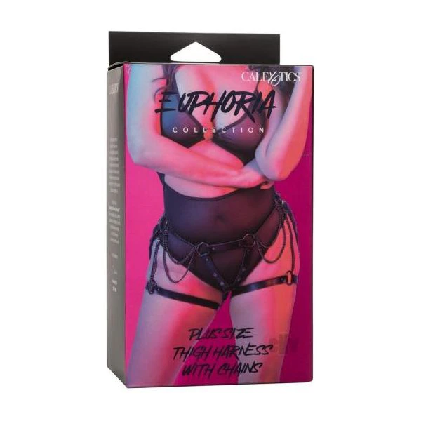 Euphoria Collection Plus Size Thigh Harness With Chains