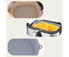 Air Fryer Silicone Pot Air Fryer Basket Liner Non-Stick Reusable Baking Tray - Brown