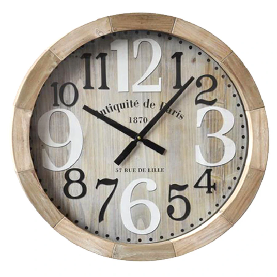 Wendy Gifts 78cm Vintage Wooden Dia Wall Clock