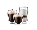 Double Wall Coffee Glass Tea Cup Coffee Cup Water Mug Juice Cups - 450ml