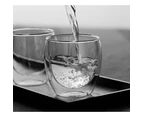 Double Wall Coffee Glass Tea Cup Coffee Cup Water Mug Juice Cups - 450ml