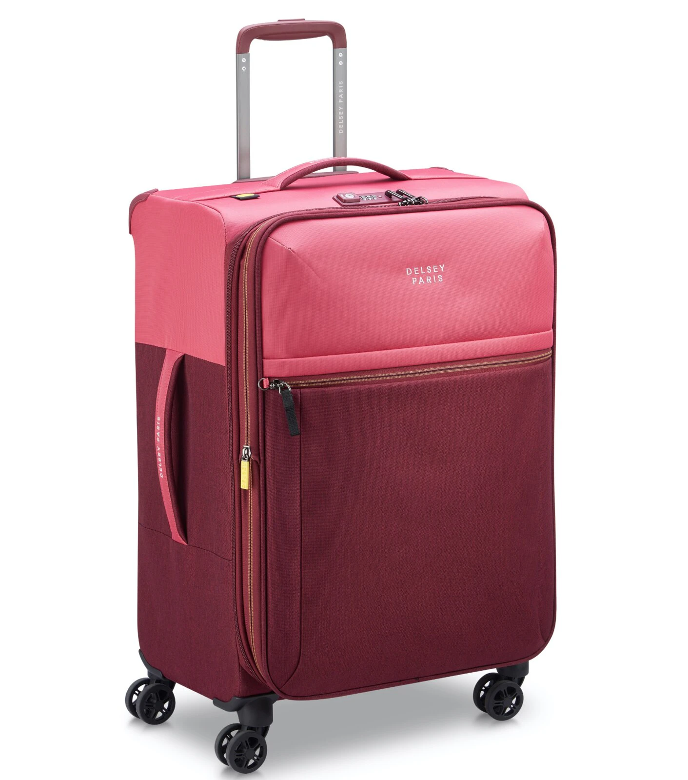 Delsey Brochant 3 - 67 cm 4-Wheel Expandable Suitcase - Pink