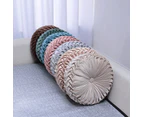 Round Pumpkin Tatami Seat Cushion Chair Throw Pillow Bed Sofa Room Home Decor - Dusty Rose