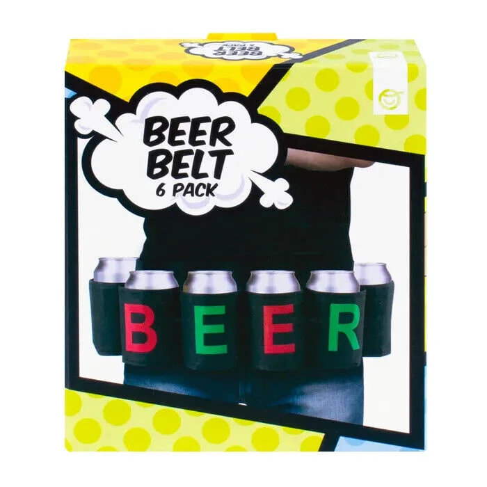 Outdoor Party 6 Pack Beer & Soda Can Belt Holder Holster Drink Carry Bags