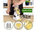 Kitchen Vegetable Food Manual Rotary Drum Grater Chopper Slicer Fruit Cutter