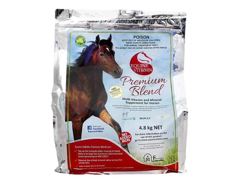 Equine Multi-Vitamin & Mineral Horses Premium Supplement 4.8kg