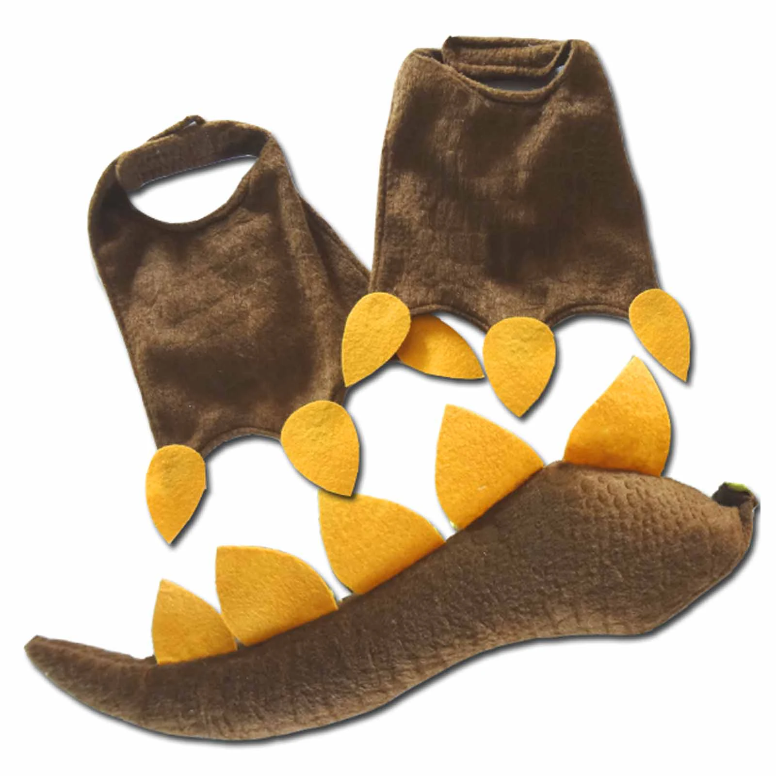 Brown Dinosaur Kid's Tail and Feet Costume Accessory Set