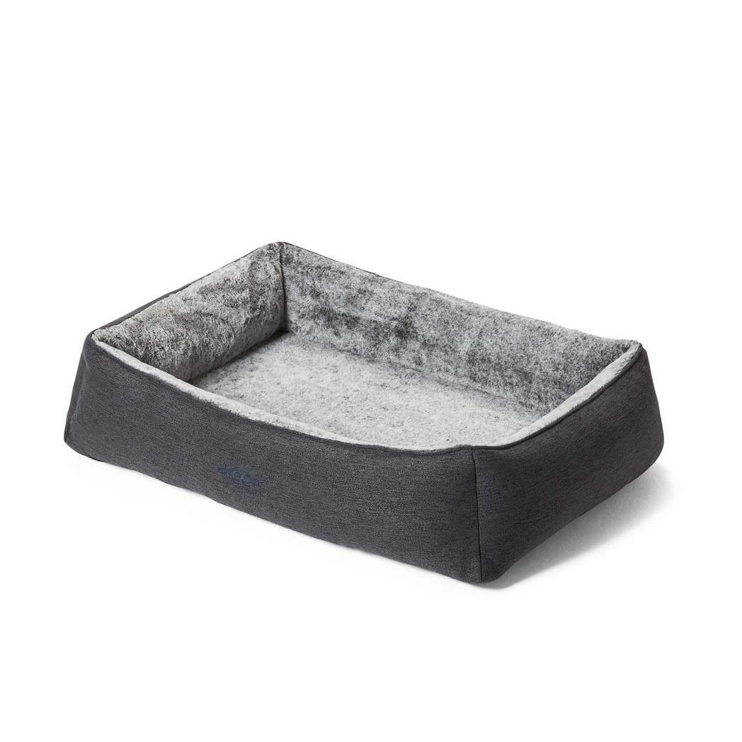 Snooza Snuggler Plush Dog Bed Non-Slip Base Chinchilla Medium