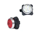 USB Rechargeable Bicycle Bike Lights IPX4 Waterproof Front Rear Tail Light Lamp