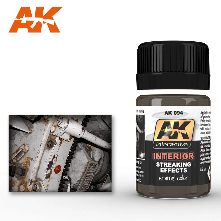 Ak Interactive Weathering Products Interior Streaking Grime