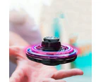 Flying Orb Ball Boomerang Fly Nebula Spinner Toys Soaring Hover UFO Mini Drone - Red Black