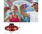 Flying Orb Ball Boomerang Fly Nebula Spinner Toys Soaring Hover UFO Mini Drone - Red Black