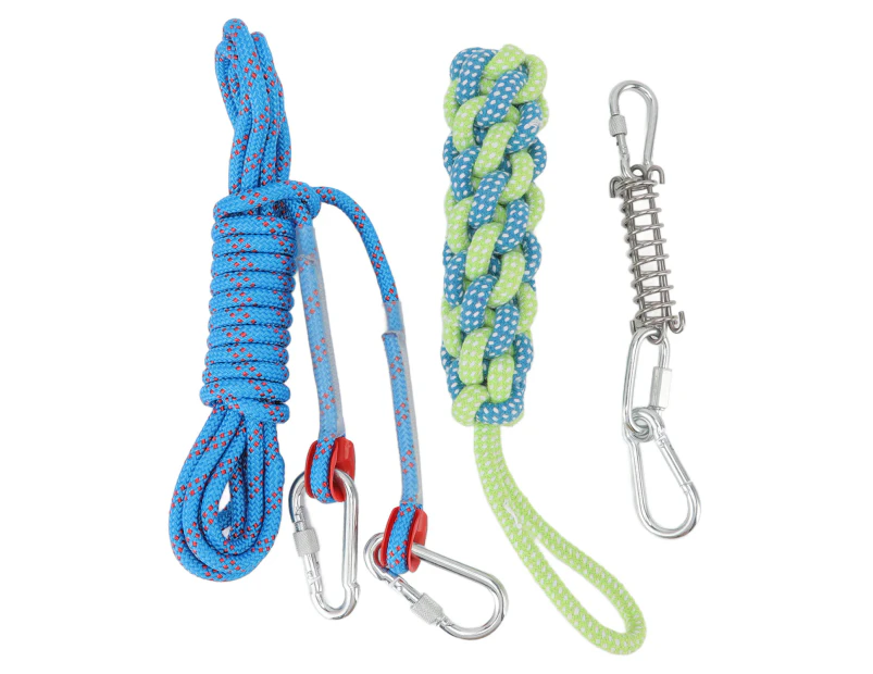 Spring Pole Dog Rope Toy Muscle Builder Interactive Dog Hanging Rope Toy For Small Medium Large Dogs