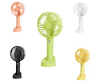 Mini Portable Hand-Held Desk Fan Cooling Cooler USB Air Rechargeable - 3 Speed - Black