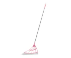 Mop Wiper Magic Broom Floor Scraper Indoor Dust Cleaning Tool Adjustable Rubber - Pink