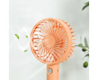 Mini Portable Hand-Held Desk Fan Cooling Cooler USB Air Rechargeable - 3 Speed - Black
