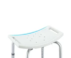 Shower Chair Seat Adjustable Bath Bench Stool Grab Bar Assist