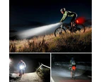 Set Waterproof Bicycle Bike Lights Front Rear LED Light Lamp USB Rechargeable