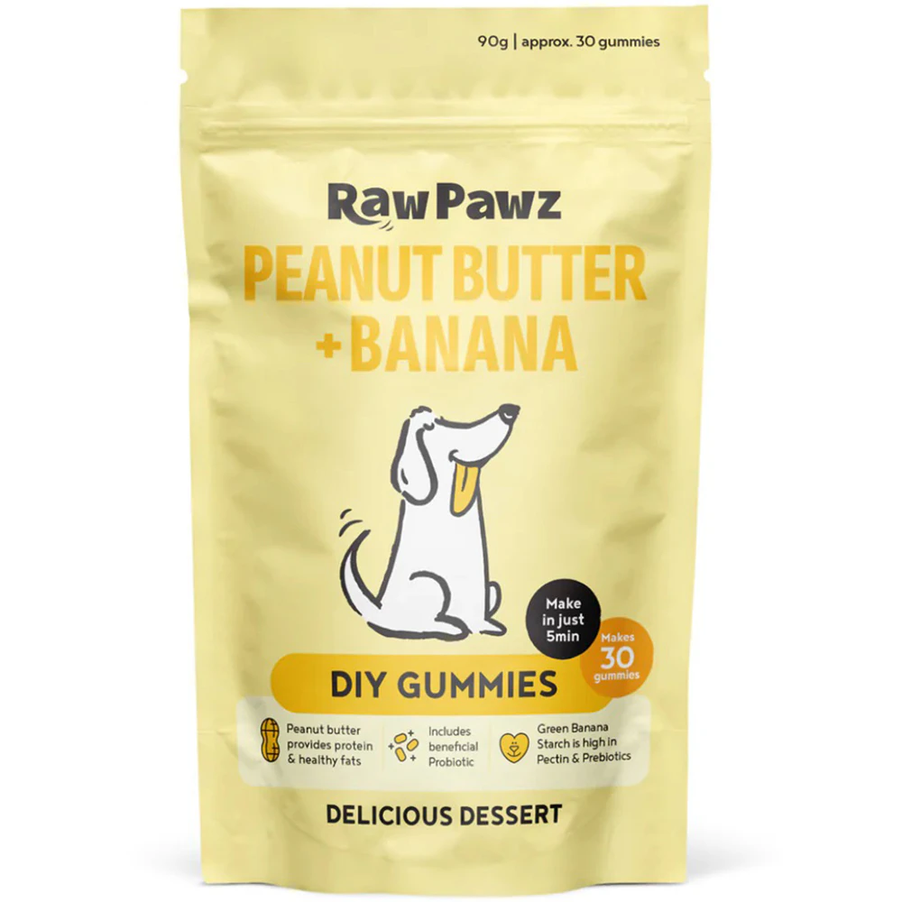 Raw Pawz Peanut Butter & Banana DIY Gummies 90g