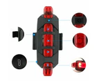Set Waterproof Bicycle Bike Lights Front Rear LED Light Lamp USB Rechargeable